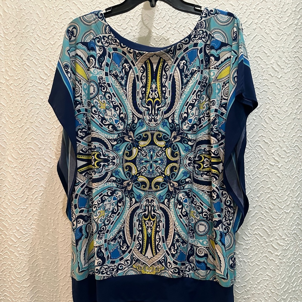 JM Collection relaxed fit sleeveless blouse (L)